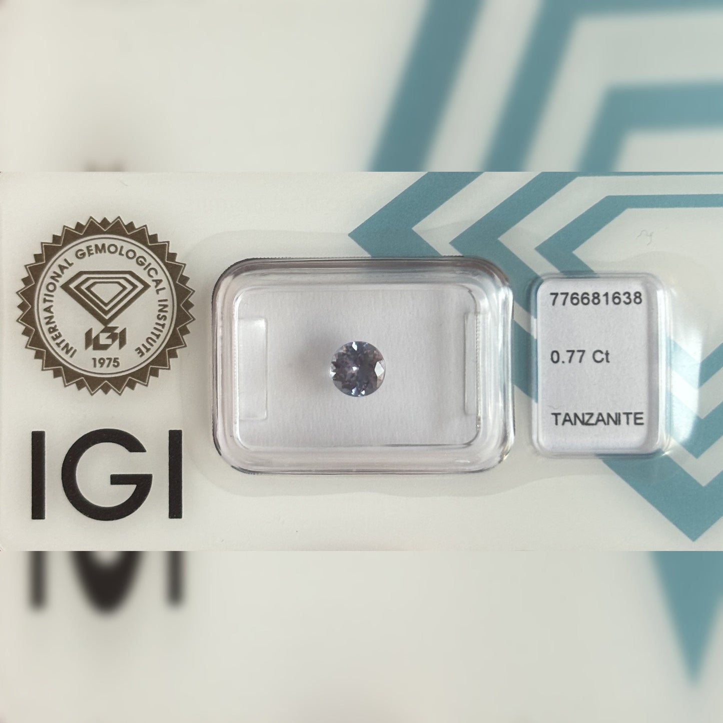 Natürlicher Tansanit – 0,77 ct | Round Mixed Cut | Violett-Blau
