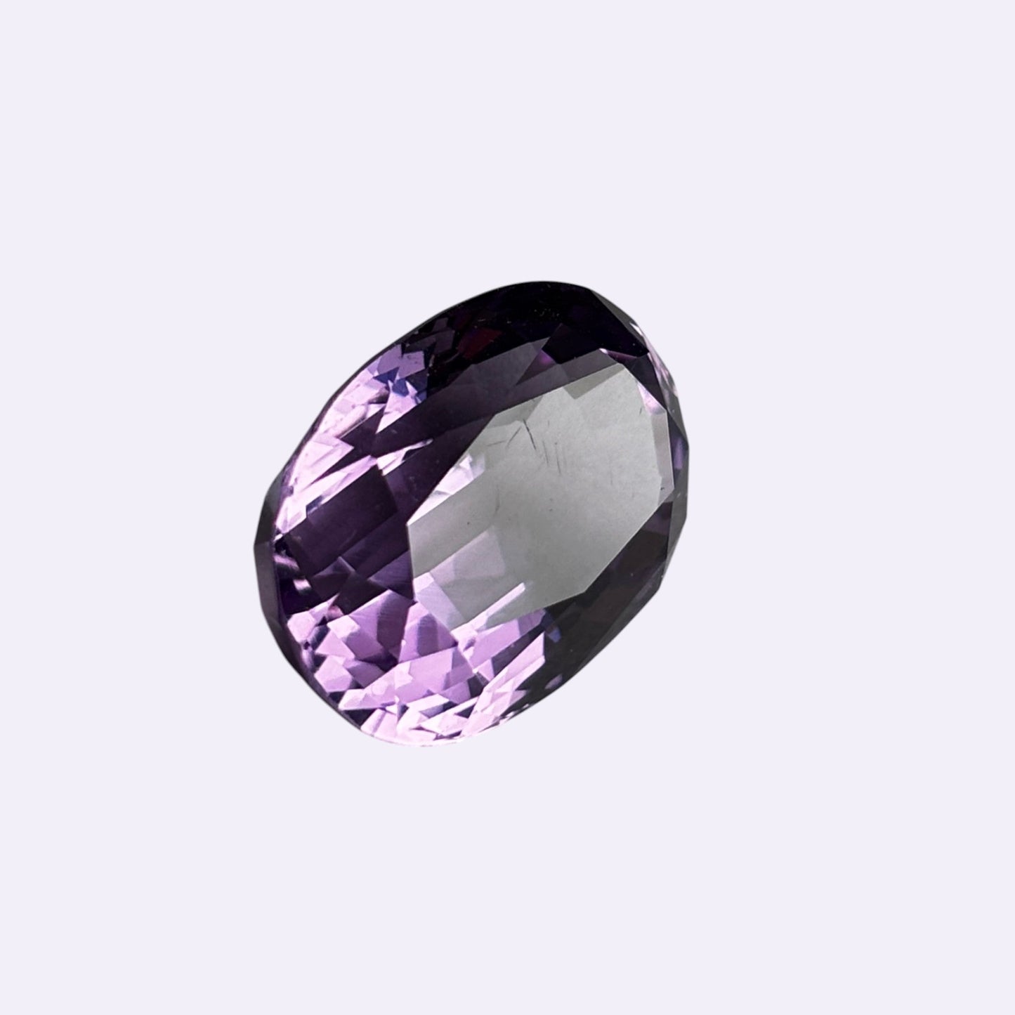 Natürlicher Amethyst - 15,56 ct | Oval facettiert | Violett
