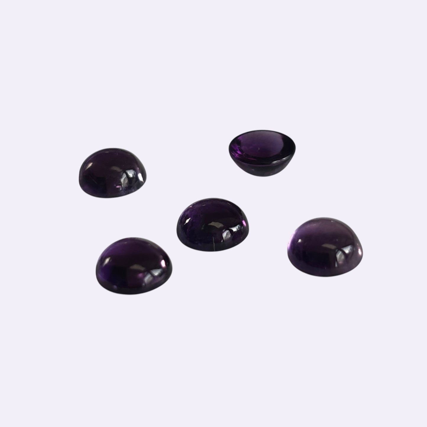 Natürlicher Amethyst - ca. 1,60 ct | Round Cabochon | Violett