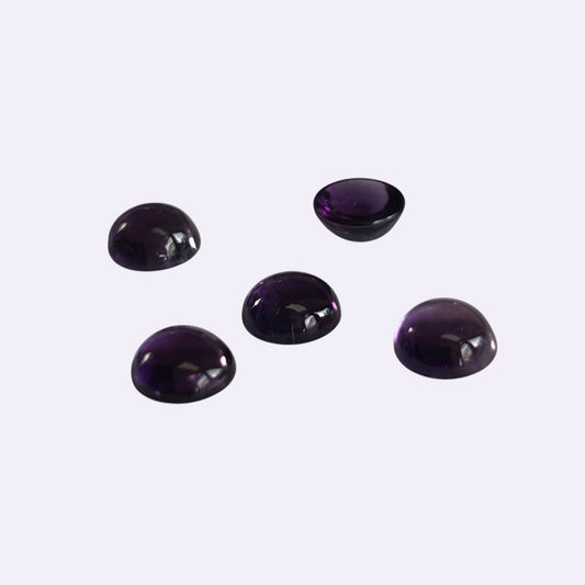 Natürlicher Amethyst - ca. 1,60 ct | Round Cabochon | Violett