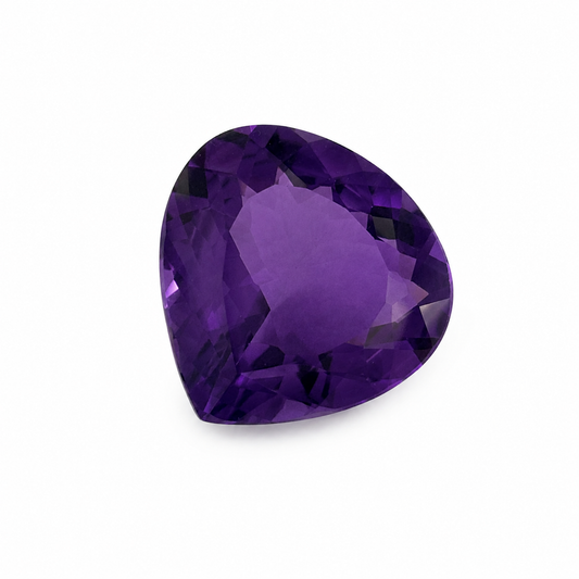 Natürlicher Amethyst - 17,59 ct | Triangle Fancy Shape facettiert | Violett