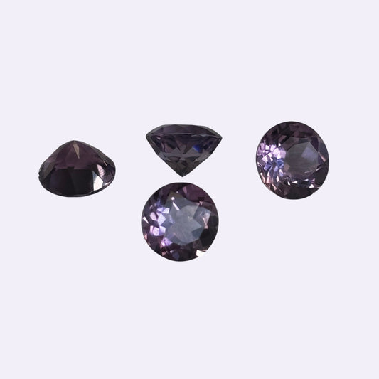 Natürlicher Amethyst - ca. 0,75 ct | Rund facettiert | Hellviolett bis Violett