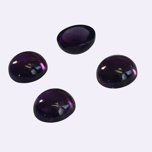 Natürlicher Amethyst - ca. 3,30 ct | Round Cabochon | Violett