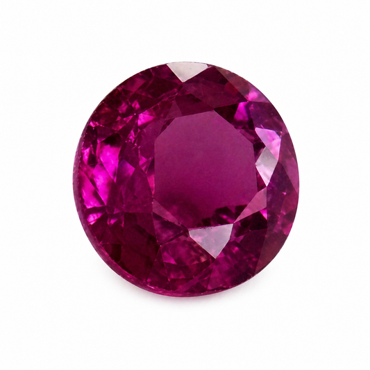 Natürlicher Turmalin - 0,92 ct | Rund facettiert | Rosa