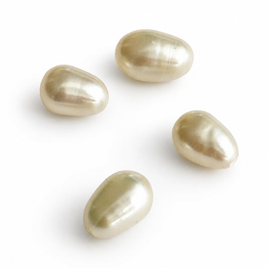 Natürliche Süßwasser-Zuchtperle – ca. 1,16 ct | Oval Potato | Cremeweiß
