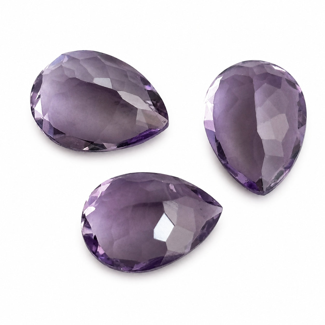 Natürlicher Amethyst - ca. 2,29 ct | Tropfen facettiert | Hellviolett