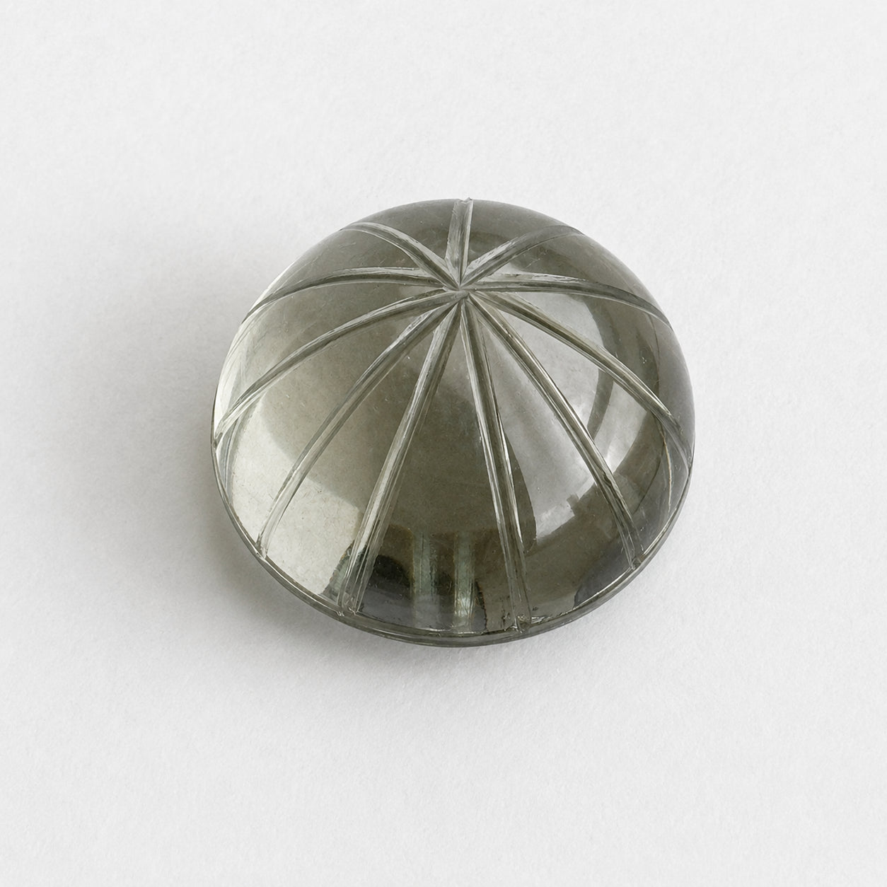 Natürlicher Prasiolith - 7,29 ct | Round Flowercut | Hellgrün
