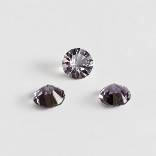 Natürlicher Amethyst - ca. 0,70 ct | Rund facettiert Concave Cut | Hellviolett