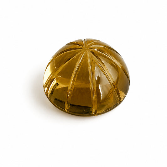 Natürlicher Citrin - 2,40 ct | Round Flowercut | Champagne