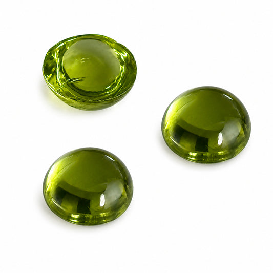 Natürlicher Peridot - ca. 1,51 ct | Round Cabochon | Hellgrün
