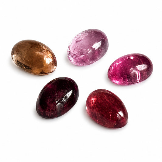 Natürlicher Turmalin - ca. 0,40 ct | Oval Cabochon | Diverse Farben