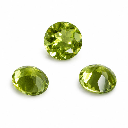 Natürlicher Peridot - ca. 0,20 ct | Rund facettiert | Hellgrün