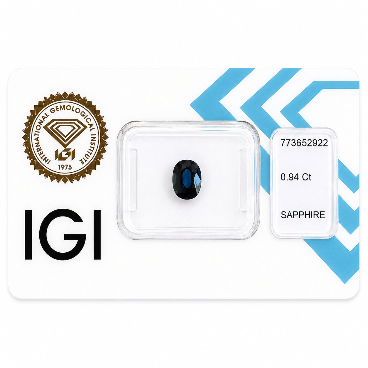 Natürlicher Saphir – 0,94 ct | Oval Mixed Cut | Tiefblau
