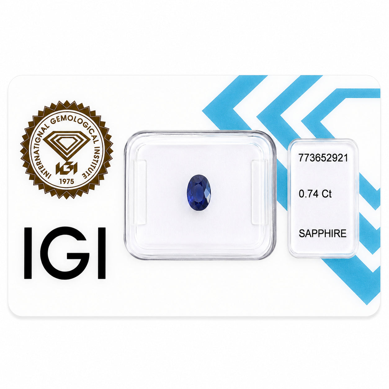 Natürlicher Saphir – 0,74 ct | Oval Mixed Cut | Tiefblau