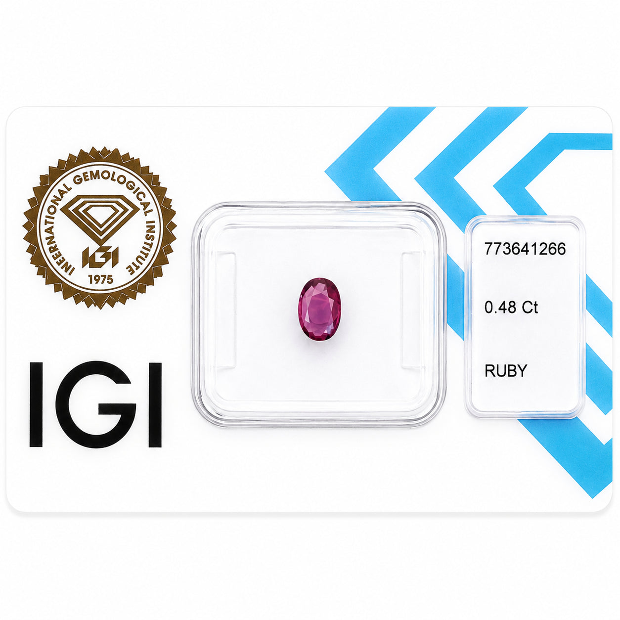 Natürlicher Rubin – 0,48 ct | Oval Mixed Cut | Purpurrot