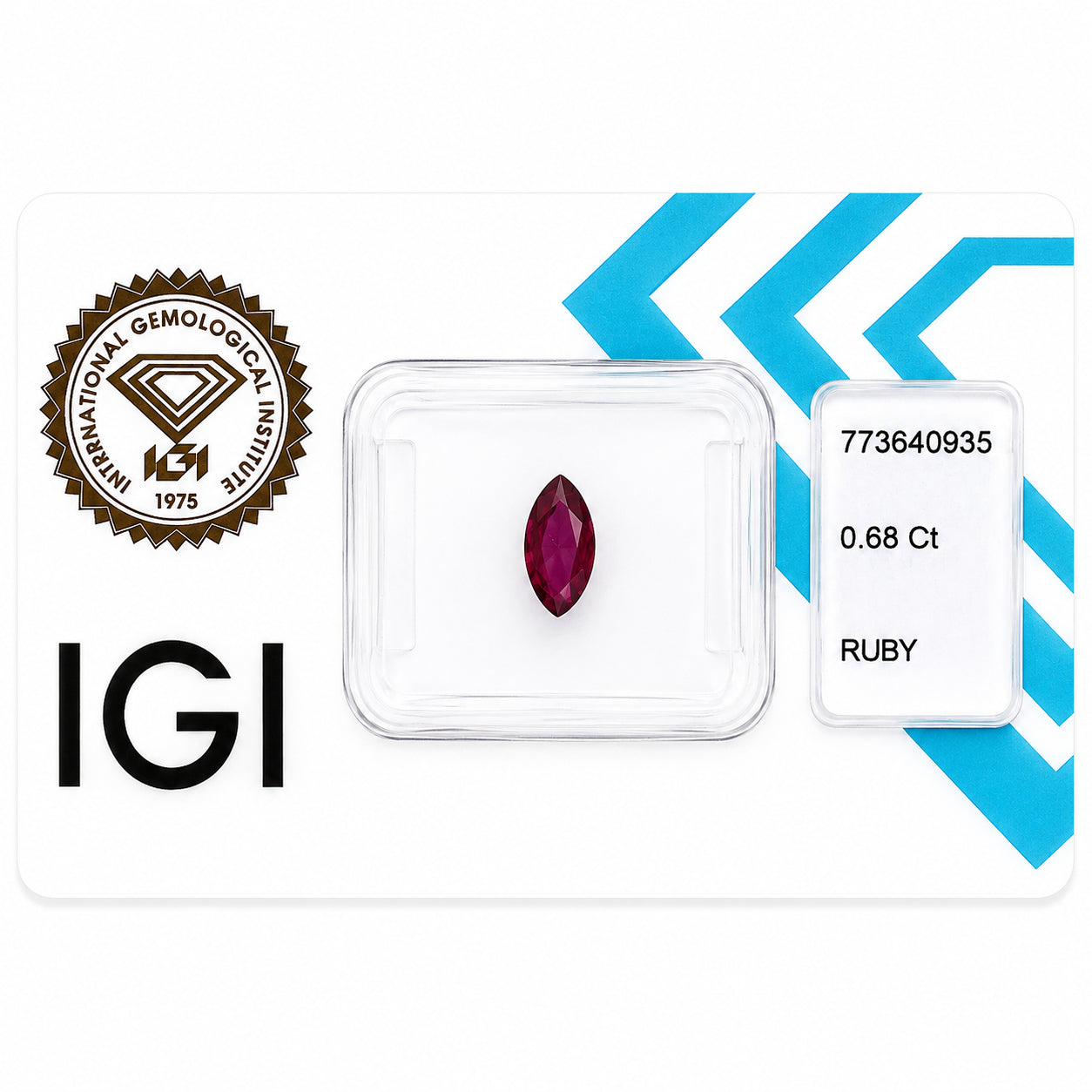 Natürlicher Rubin – 0,68 ct | Marquise Mixed Cut | Tief purpurrot