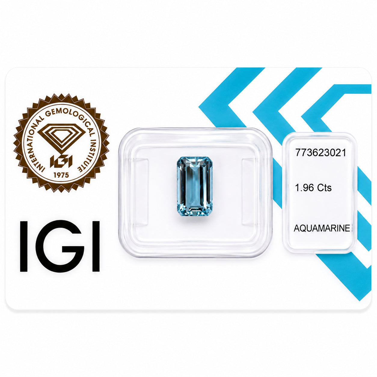 Natürlicher Aquamarin – 1,96 ct | Emerald Cut | Tiefblau