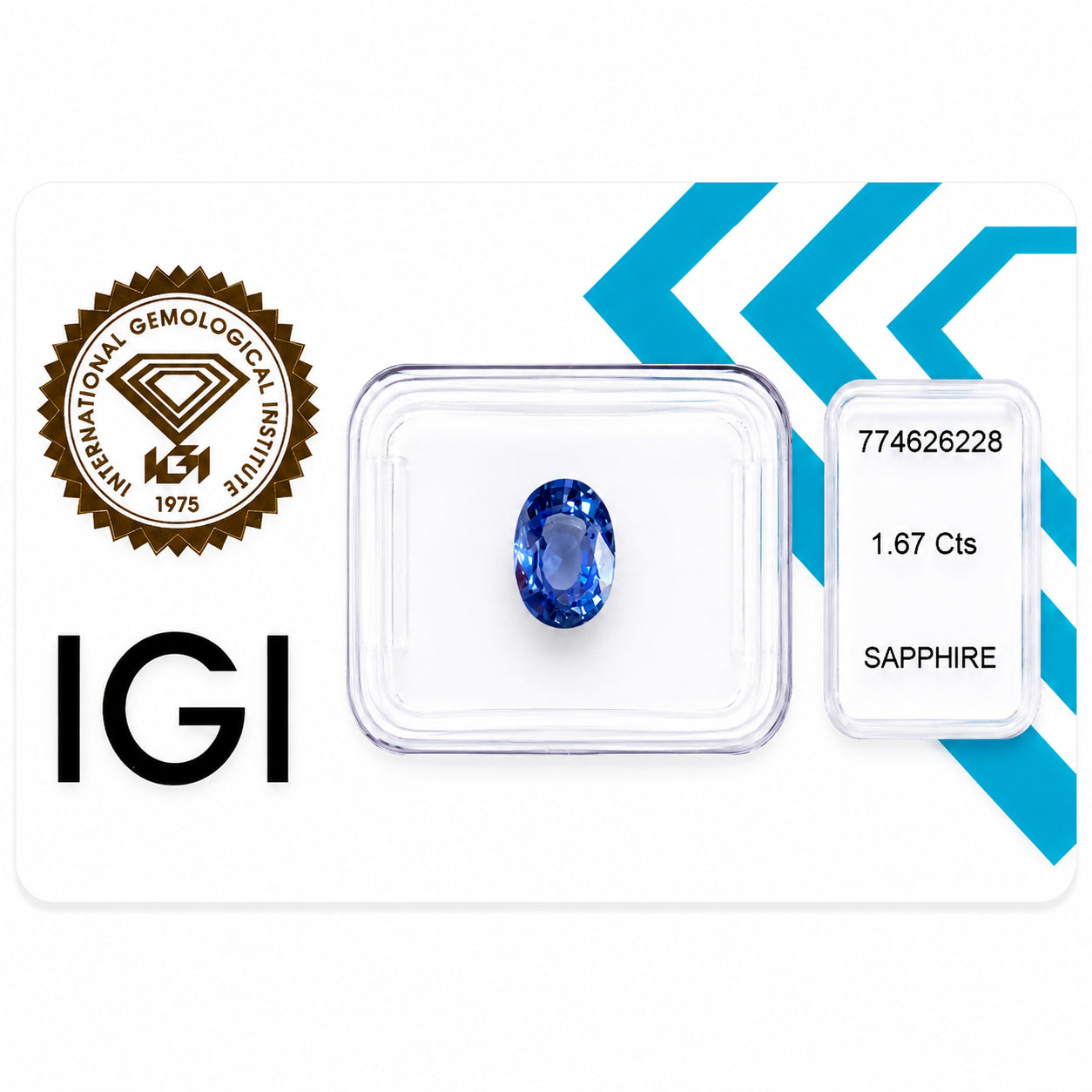 Natürlicher Saphir – 1,67 ct | Oval Mixed Cut | Blau