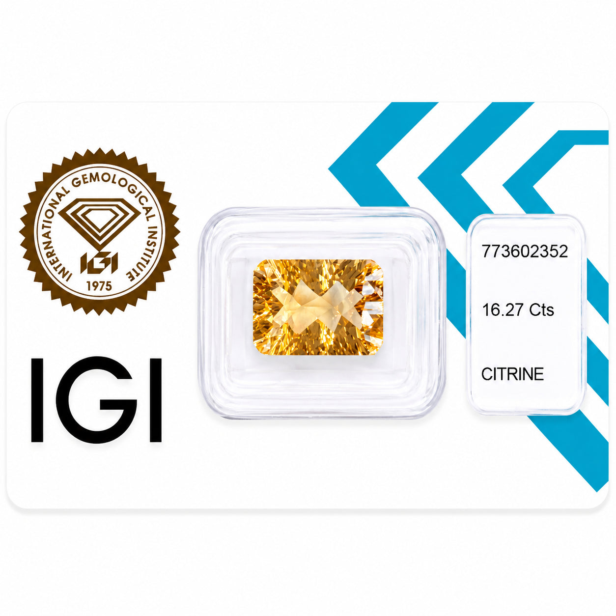 Natürlicher Citrin – 6,27 ct | Cut Cornered Rectangular Mixed Cut | Gelb